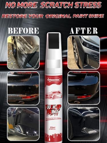 Black Touch Up Paint for Toyota, Accurate Color Car Scratch Repair Kit, Quick and Easy Fix Chips and Nicks Scuff(Brilliant Black)