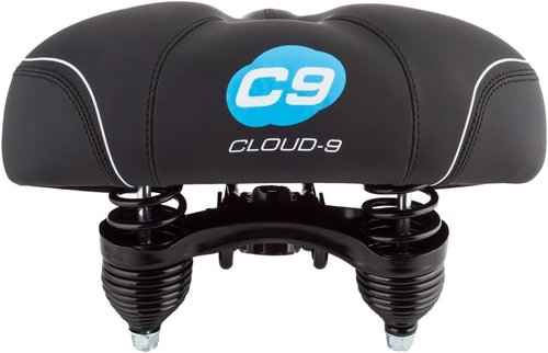 Cloud-9 Cruiser Select Saddle - Comfortable Black Soft Touch Vinyl | 10.5" x 10.75" Size