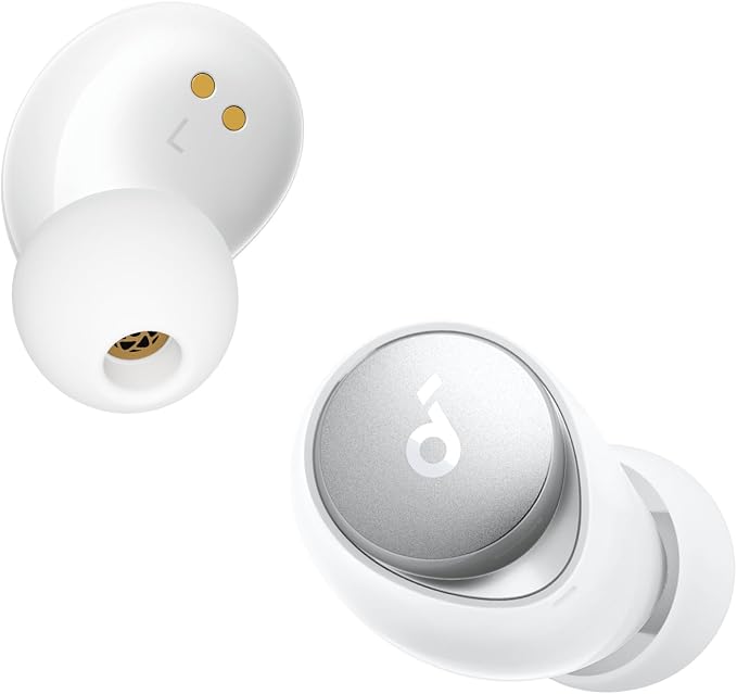 Soundcore by Anker Space A40 Adaptive Active Noise Cancelling Earbuds | Reduce Noise by Up to 98%, Ultra Long 50H Playtime, 10H Single Playtime, Hi-Res Sound, Comfortable Fit, Wireless Charge