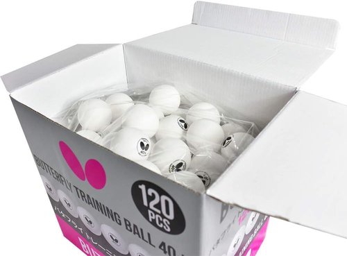 Butterfly Training Balls - 40+ Quality, Box of 6 or 120 White | Ideal for Multiball Practice