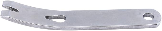 Yosoo 2pcs Stainless Steel Pocket Bar, EDC Gear Mini 3inch Crank Crowbar, Pocket Pry Bar Keychain Keyring, Multi Tool Survival Scraper Opener, Size: 76 x 12.5 x 2.1mm(L x W x T)