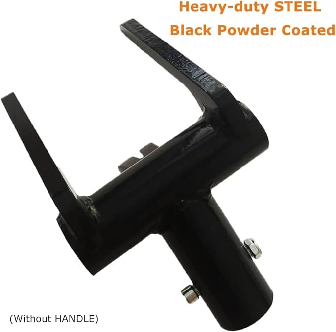 Pallet Buster Head Only, Heavy Duty Steel Tool for Wooden Pallet Removal, Industrial Breaker with Nail Puller for Removing or Tearing Down Woods, Black