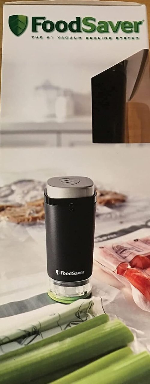 FoodSaver Handheld Vacuum Food Sealer - Cordless Design for Zipper Bags & Containers | Model FS1120