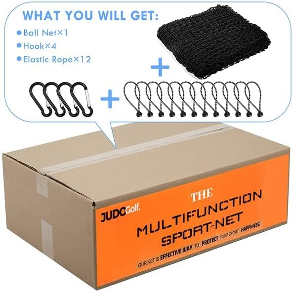 Golf Net,10Ft,15Ft,20Ft,25Ft, 30Ft, 40Ft Golf Practice Net,Sports Practice Barrier Net, Heavy Duty Ball Netting Golf Hitting Net, DIY Ball Net,Baseball Net Hockey Net and Chipping Net
