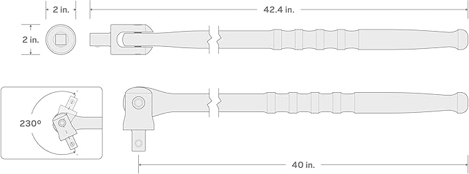 TEKTON 3/4 Inch Drive x 40 Inch Breaker Bar | SBH00340