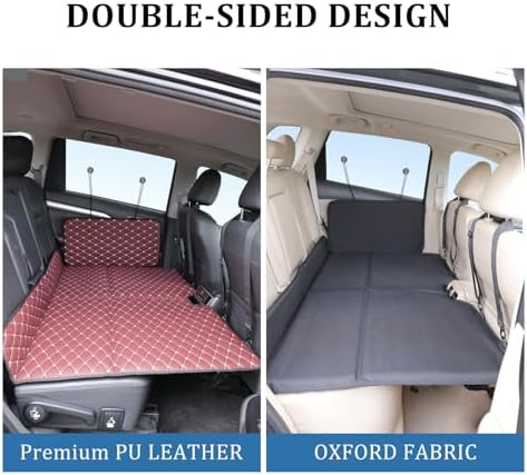 Non-Inflatable Truck Back Seat Bed Mattress, Portable Car Beds for Large Trucks, Double-Sided Folding Travel Bed F150/RAM Trucks/Toyota/Nissan