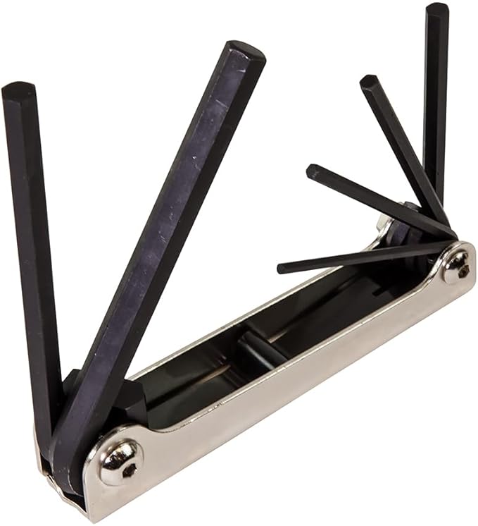 Klein Tools 70580 Folding Hex Key Set, 6-Key, Metric Sizes