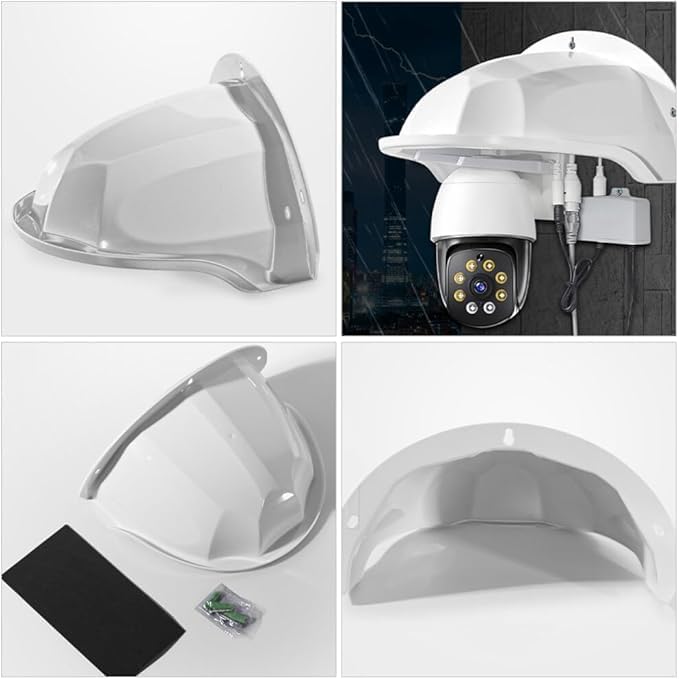 Sun Rain Shade Cover Outdoor, CCTV Security Camera Top Shield Protective Roof