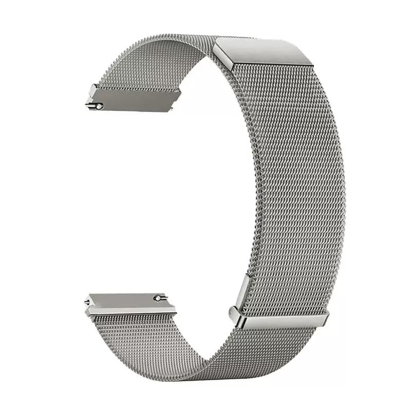 Sunorshop Fitness Tracker Band, Adjustable Replacement Accessories Classic Sport Strap for H95 H69 T54 Smart Watch (Magnetic silver)