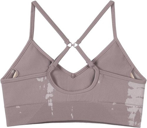AUROLA Seamless Sports Bra - Backless Padded Strappy Design for Women | Perfect for Gym & Yoga