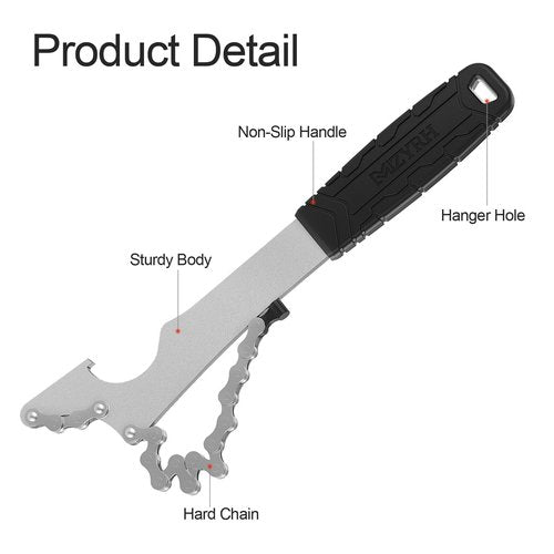 MZYRH Bike Cassette Removal Tool, Bicycle Sprocket Remover Wrench (Black, B)