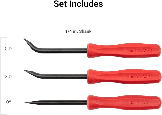 TEKTON 1/4 Inch Mini Pry Bar Set (3-Piece) | LRD90805 | Made in USA