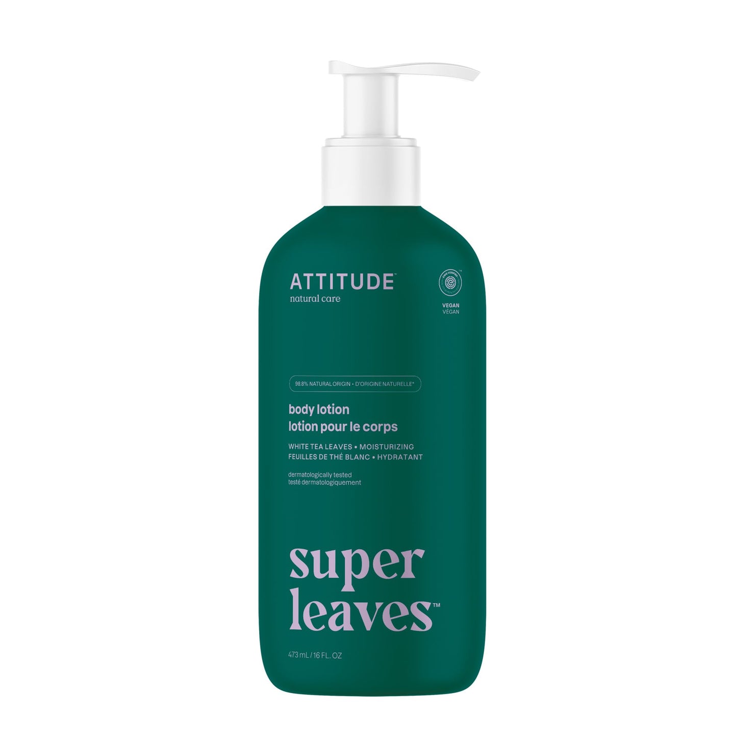 Attitude Body Lotion, Ewg Verified Moisturizer, Vegan Skin Care Products, Non-Greasy, Hydrating For Dry Skin, Cruelty Free, Mois