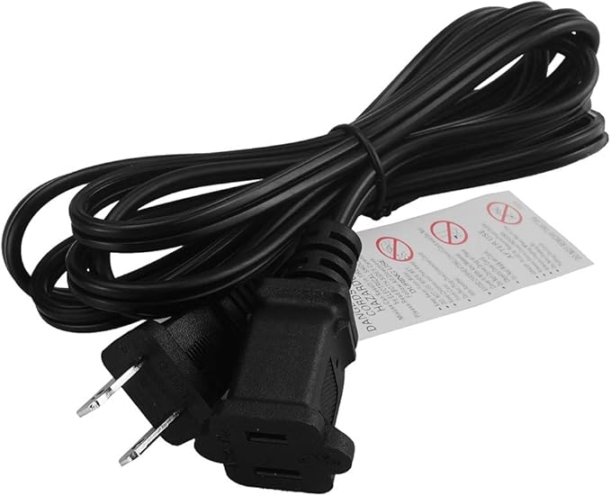 10FT(3M) Polarized US 2-Prong Male-Female Extension Power Cord Cable, 2 Outlet Extension Cable Cord US AC 2-Prong Male/Female Power cable10A/125V,Nema 1-15P to 1-15R Cable Polarity
