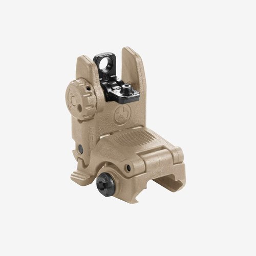 Magpul MBUS Flip-Up Backup Sights - Durable Black Rear Sight for Quick Target Acquisition
