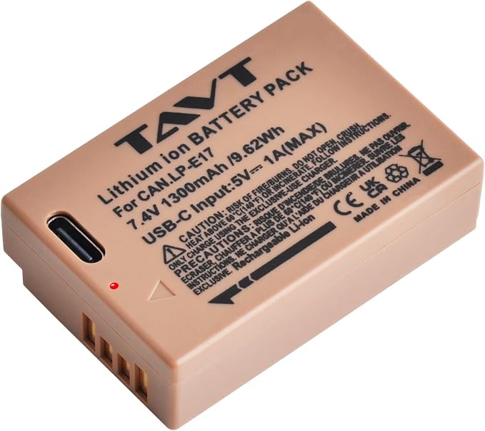 2-Pack LP-E17 Battery, USB-C R50 Battery Compatible