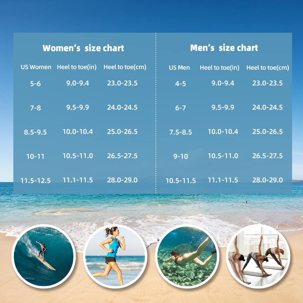 Skiennix Water Shoes - Quick-Dry Aqua Socks for Men & Women | Ideal for Beach, Pool & Yoga Activities