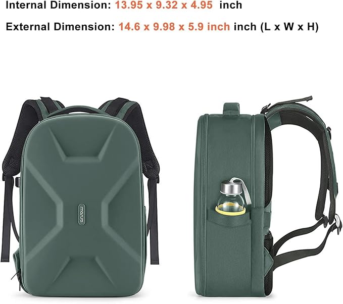 MOSISO Camera Backpack, DSLR/SLR/Mirrorless Photography Camera Bag Full Open