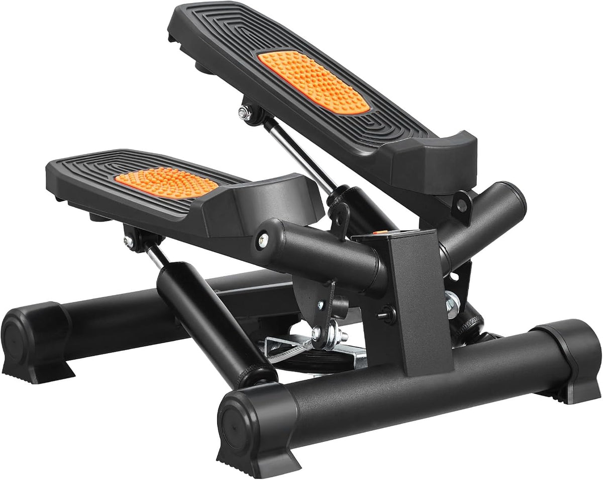 VEVOR Mini Stepper - Hydraulic Fitness Equipment with Resistance Bands for Full Body Cardio Workout