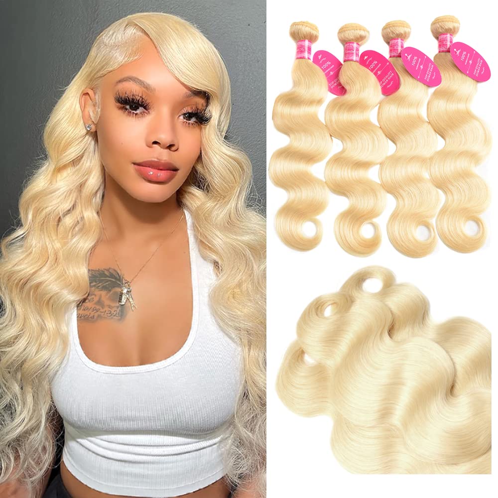 12A Peruvian 613 Body Wave Human Hair 4 Bundles (12 14 16 18)Brazilian Virgin 100% Unprocessed Human Hair Body Wavy Bundles 613