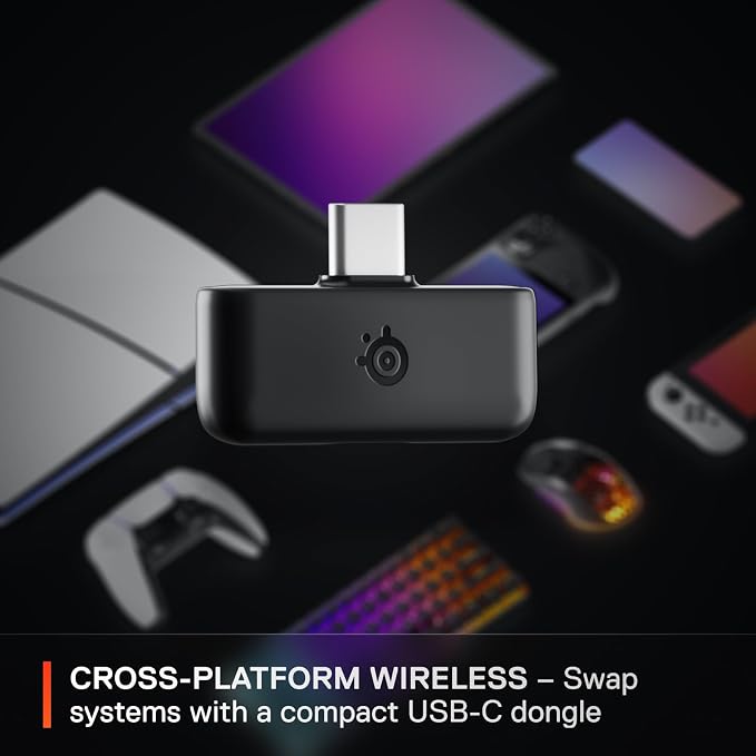 SteelSeries Arctis Nova 5P Wireless Multi-System Gaming Headset — Neodymium Magnetic Drivers — 100+ Audio Presets — 60 HR Battery — 2.4GHz or BT — ClearCast Gen2.X Mic — PS5, PS4, PC, Switch, Mobile