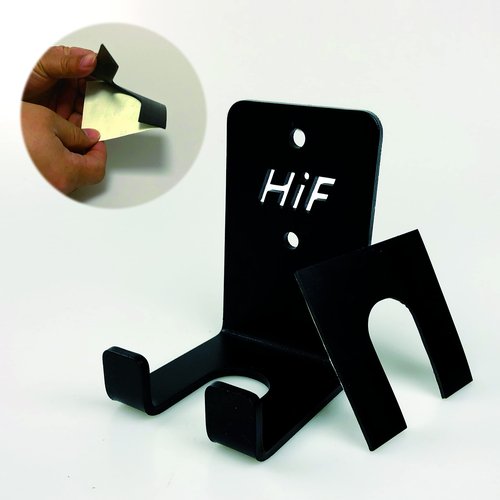 HIFLAME Single Olympic Barbell Hanger,Garage Gym Bar Wall Rack,Vertical Barbell Mount Rack,Space Saving Commercial or Home Gym Accessory,Holds Under 33mm Bar Size.(Black)