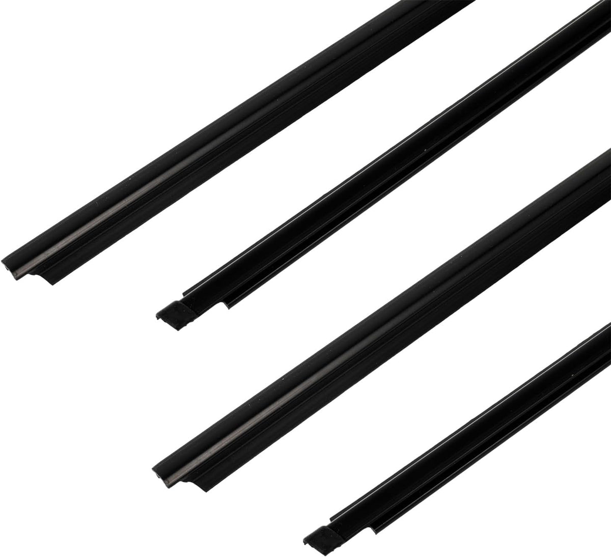 OCPTY 4PCS Car Outer Door Window Molding Trim Weatherstrip Window Seal Compatible with 2007-2016 For Toyota Yaris Sedan 4-Door, Replace 68160-52150,68180-52130,68210-52150,68230-52130
