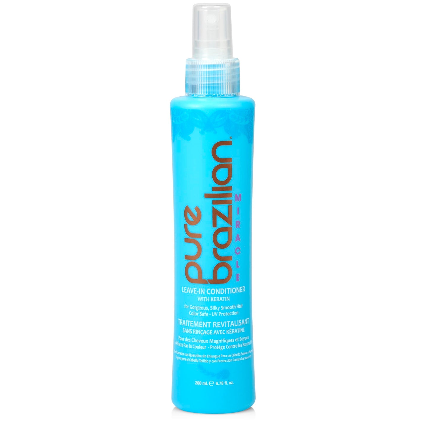 PURE BRAZILIAN Leave-in Conditioner - Nourishing Leave-in Hair Treatment Enriched With Keratin to Fortify and Strengthen Your Ha