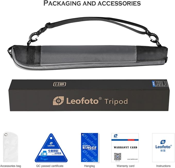 Leofoto MP-284 CF Monopod Carbon Fiber 65" Tall 4 Section