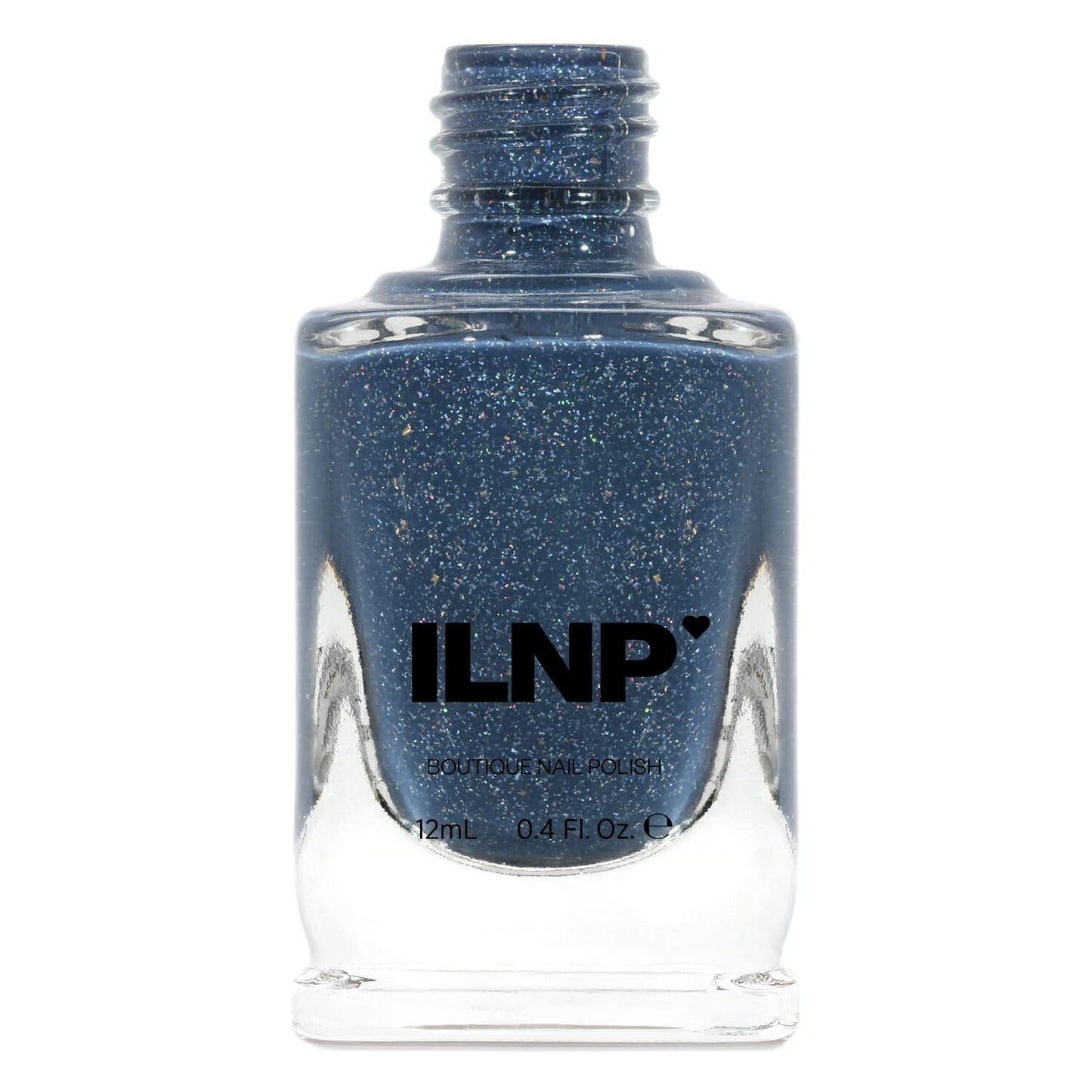 Ilnp Better Days - Muted Midnight Blue Holographic Nail Polish
