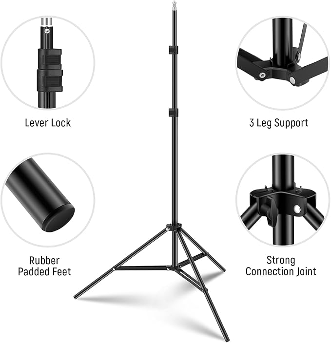 NEEWER Photography Light Stand, 7 Feet / 210cm Aluminum Alloy Photo Studio