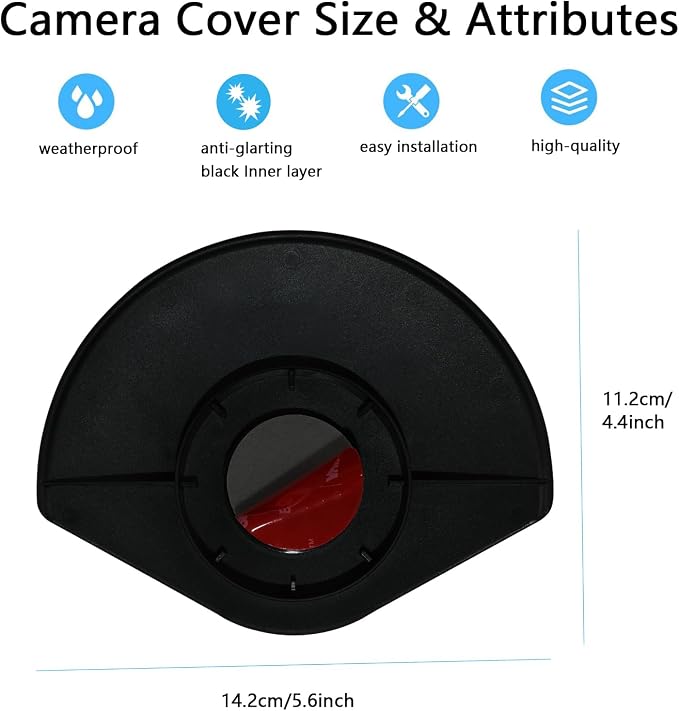 UV Rain Cover Compatible with Ring Outdoor Cam Plus, Weatherproof Camera