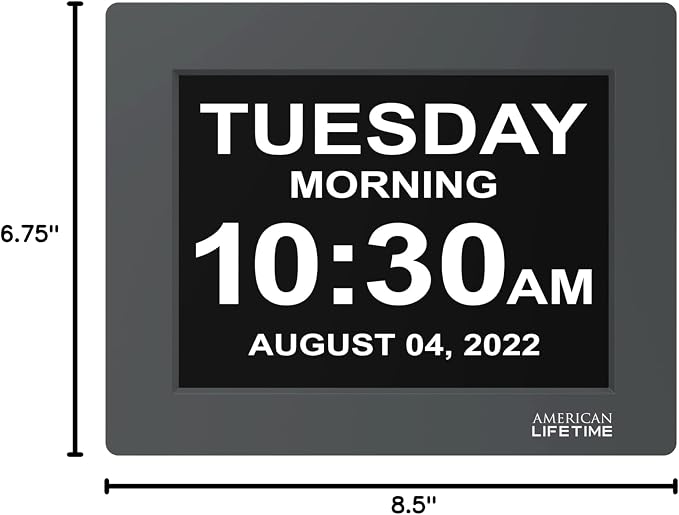 American Lifetime 【New 2024】 Dementia Clock Large Digital Clock