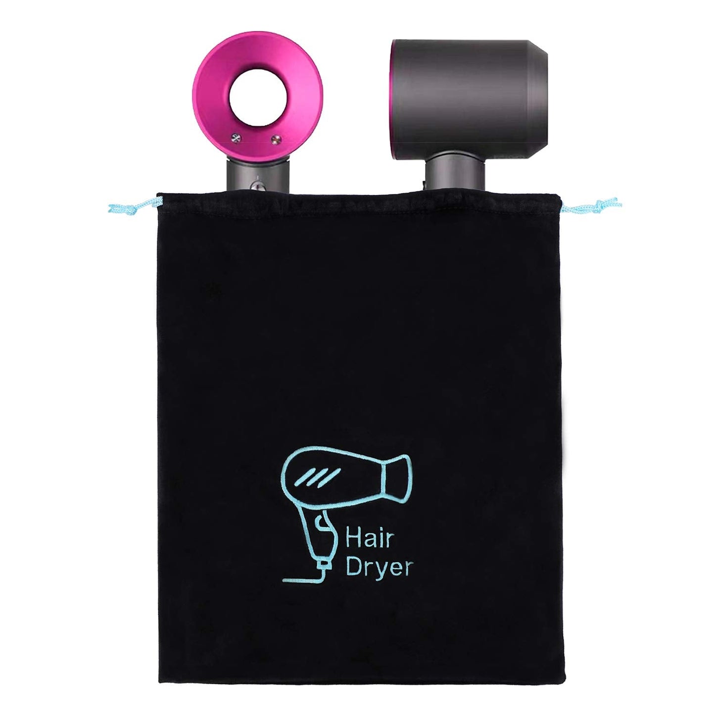 AKLVBL Hair Dryer Bag 11.8x 14 Storage Organizer Bag For Hairdryer and All Hair Tools With Drawstring, Ideal for Travel, Gym, Ho