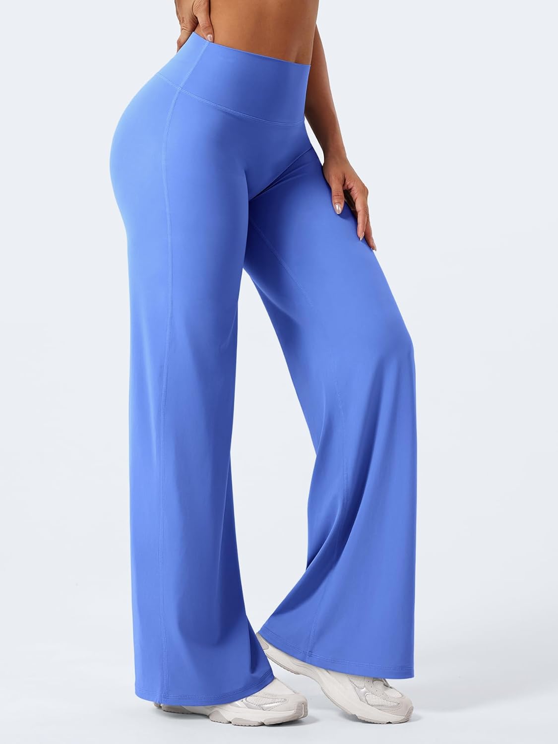 YEOREO High Waist Workout Leggings - No Front Seam Straight Design | Buttery Soft Yoga Pants in Multiple Sizes