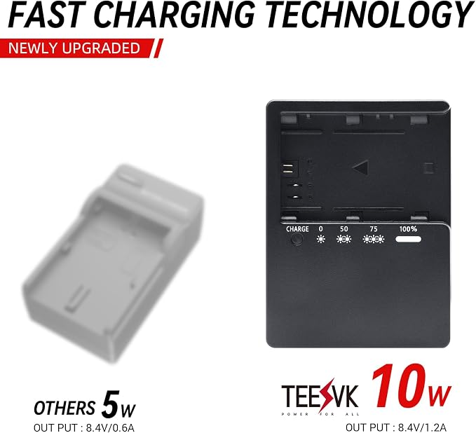 LP-E6 Battery Quick Charger for Canon: Compatible