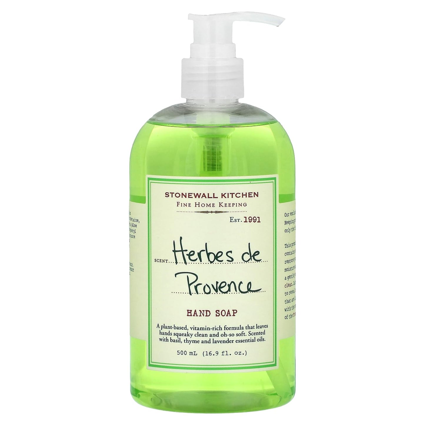 Stonewall Kitchen Herbes De Provence Hand Soap, 16.9 Ounce