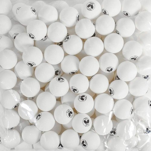 Butterfly 40+ Training Balls - High-Quality White Training Balls | Pack of 6 or 120