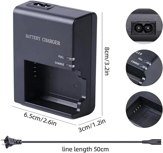 LC-E10E Quick Battery Charger for Canon LP-E10 LC-E10 LC-E10C, Compatible