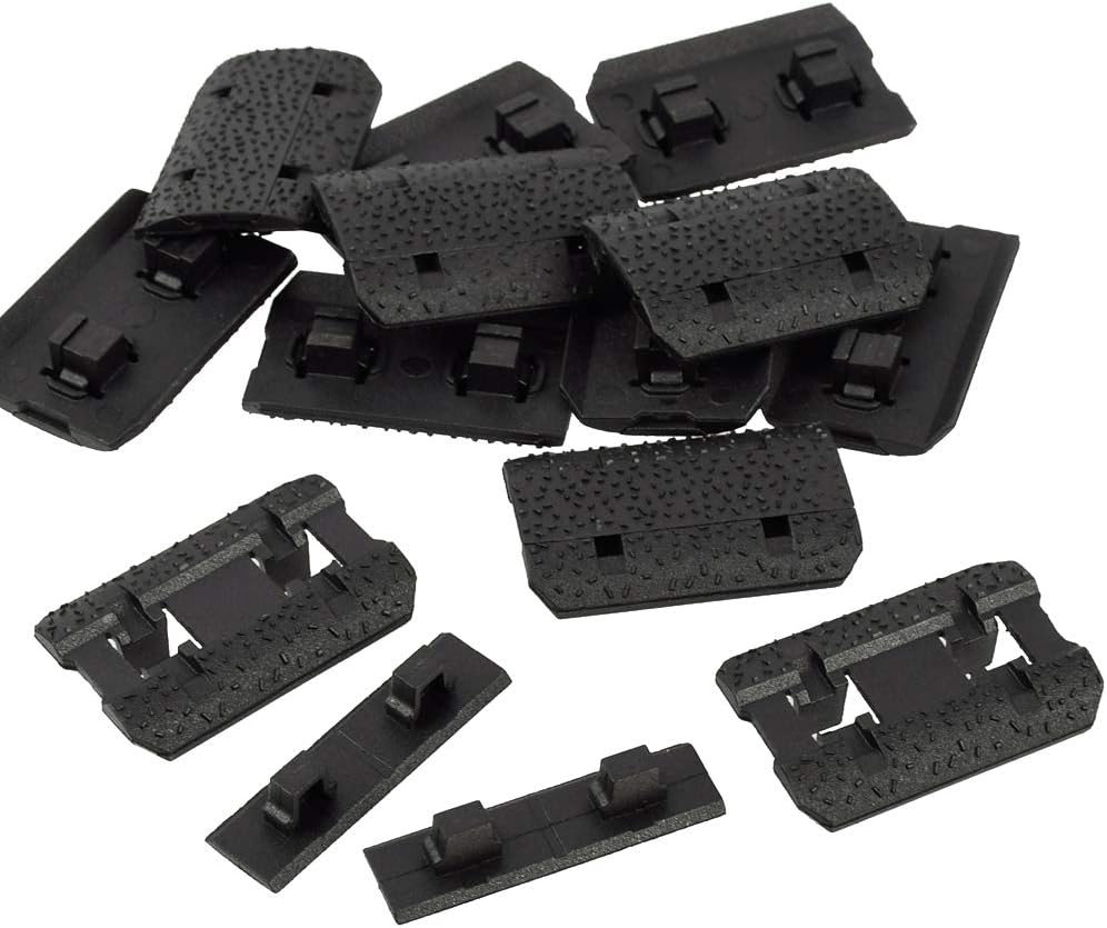 Skiennix Lightweight Ergonomic Polymer Rail - Pack of 12 | Durable Black Design for Optimal Comfort