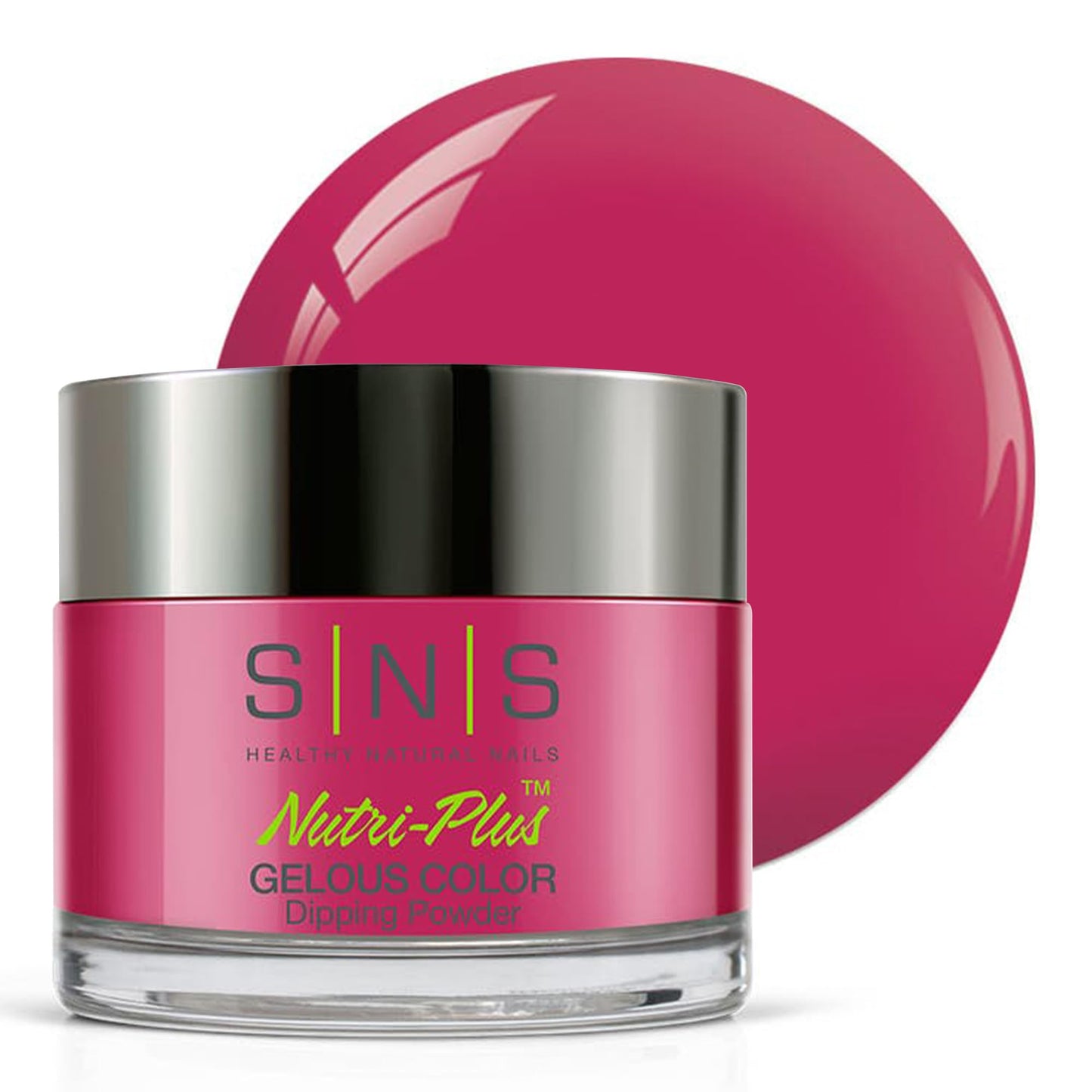 Sns Nail Dip Powder, Gelous Color Dipping Powder - Flirty (Pink/Fuchsia, Cream) - Long-Lasting Dip Nail Color Lasts 14 Days - Lo