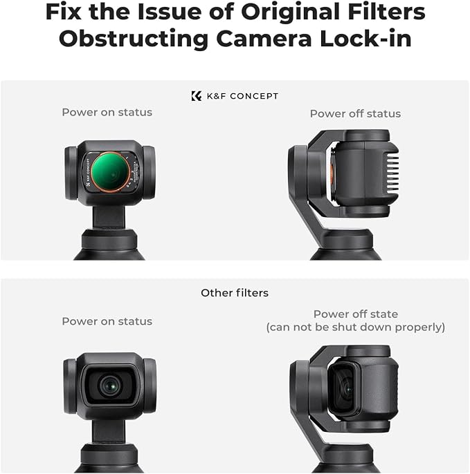 K&F CONCEPT Magnetic Variable Fader ND2-ND32 ND Filter and Black Diffusion 1/4