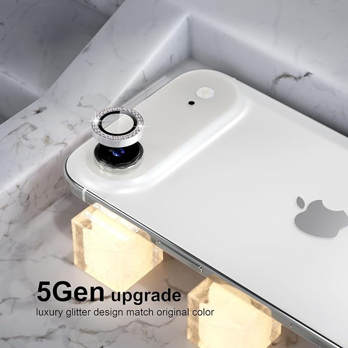 Choiche Compatible for iPhone 17 Air Camera Lens Protector Bling, 9H Tempered