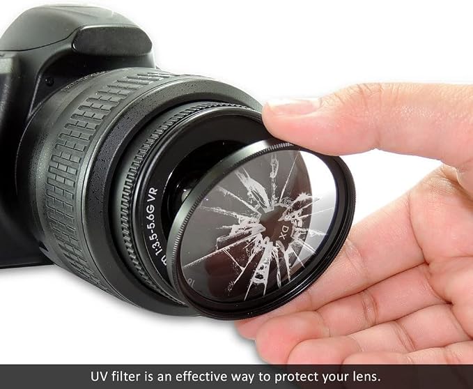 52MM Lens Filter Kit Bundle Pro, Includes CPL, FL-D Universal