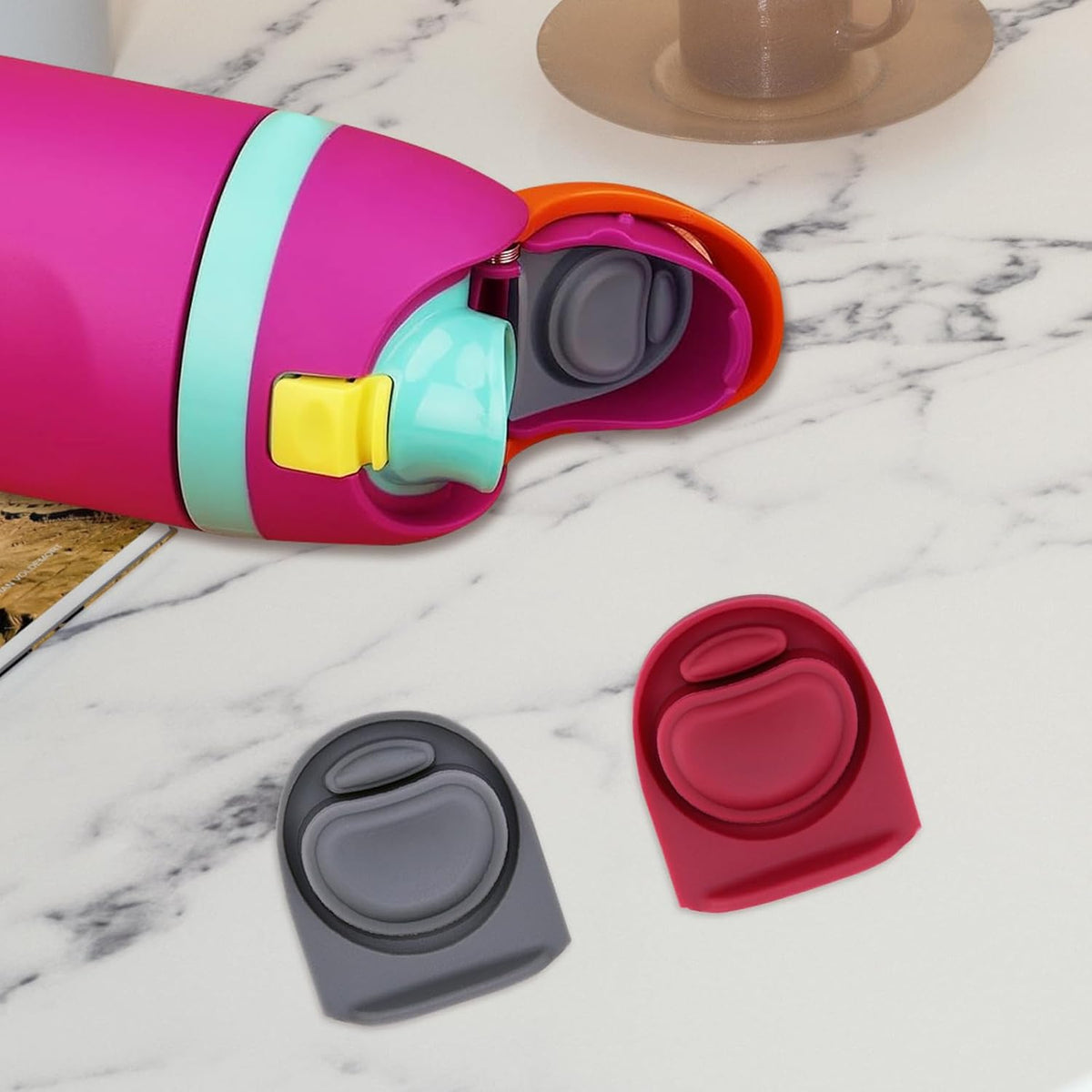 Owala | 2-Pack Replacement Silicone Stopper Seals - Durable Water Bottle Lid Caps for 16-40oz