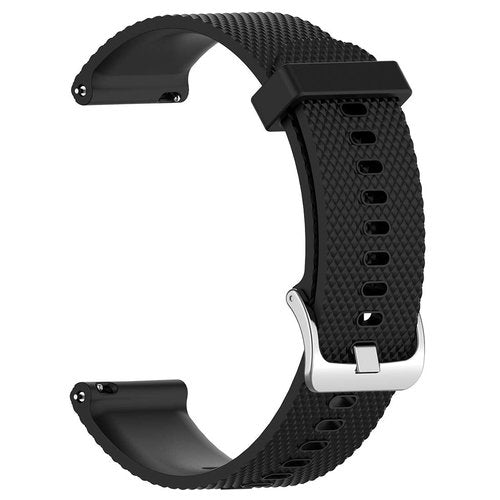 AWADUO For Garmin Venu Replacement Band, 20mm Replacement Silicone Wrist Band Strap For Garmin Venu and Garmin Vivoactive 3/3 Music(Silicone Black)