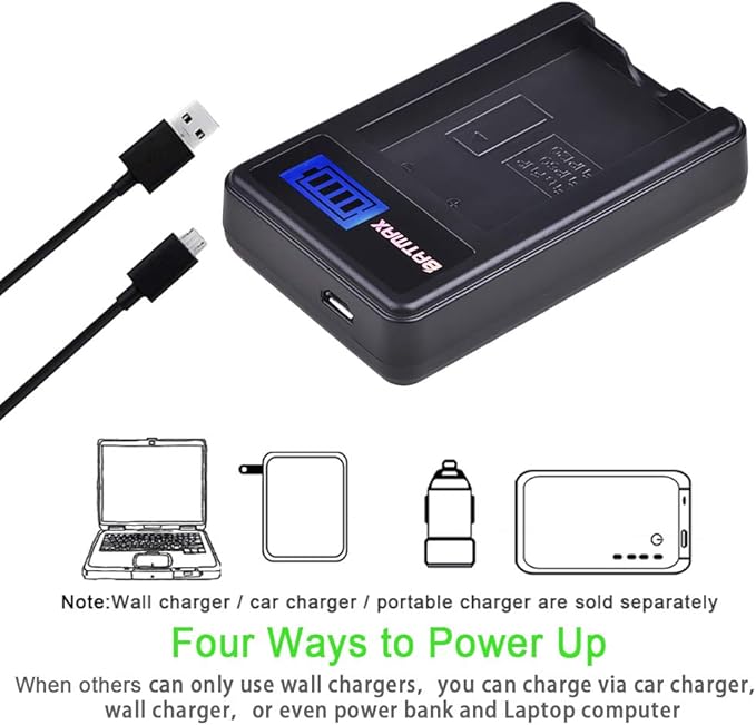 Batmax 2Pcs FNP-60 NP-60 Battery + LCD USB Charger