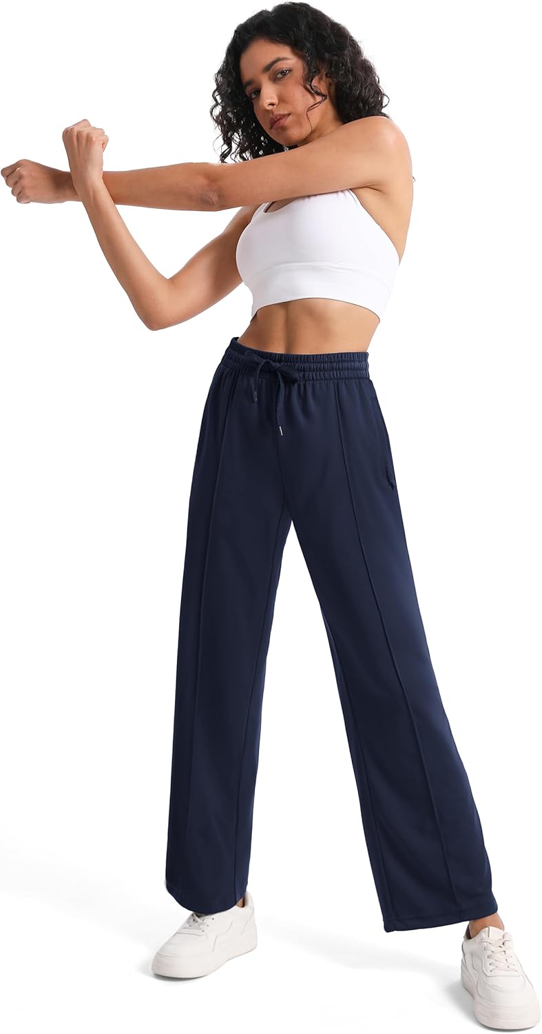 Tapata Women's Track Pants - Loose Straight Leg Athletic Jogging Sweatpants | Warm-Up Comfort, Multiple Inseams