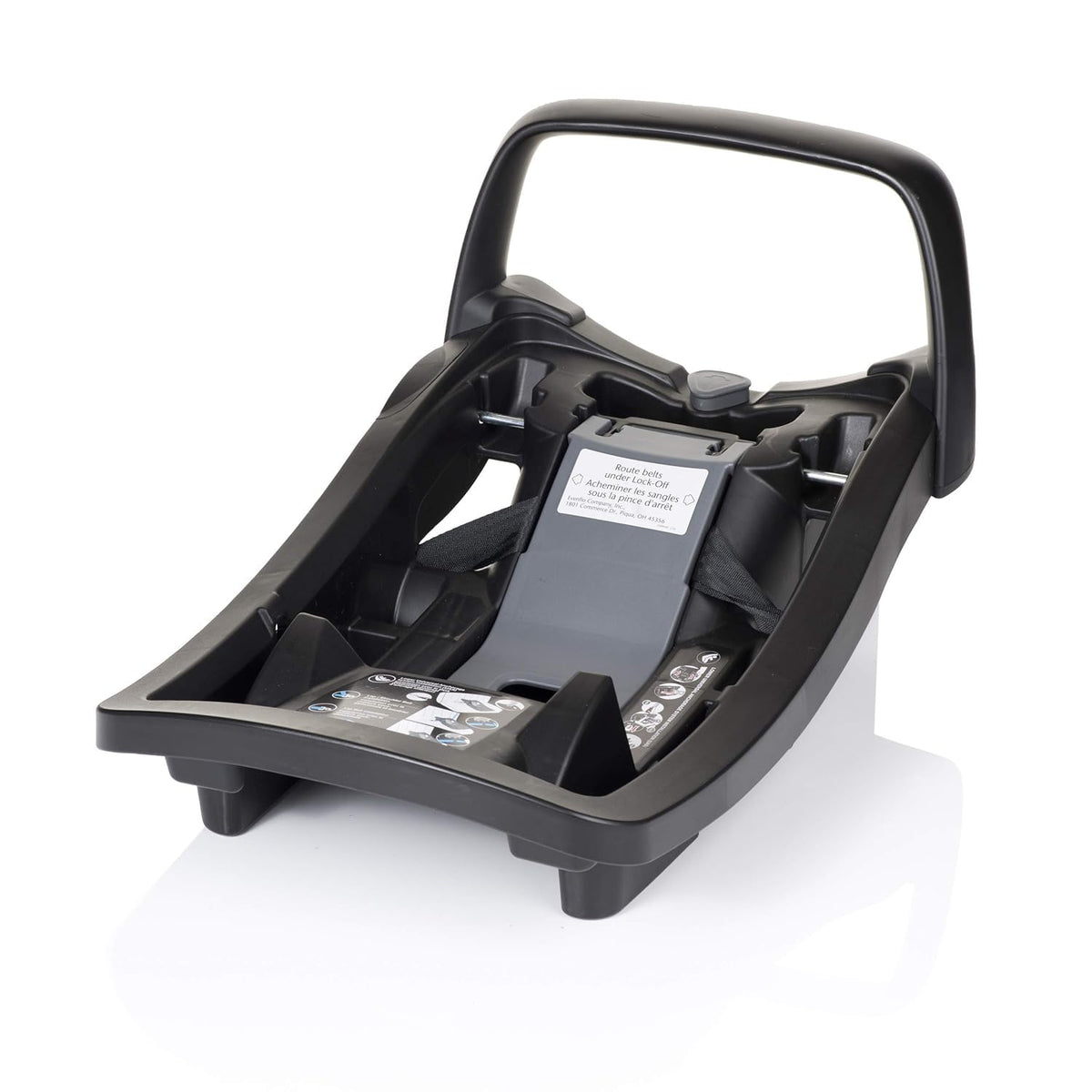 Evenflo Pivot Suite Modular Travel System with LiteMax Infant Car Seat, Dunloe Black