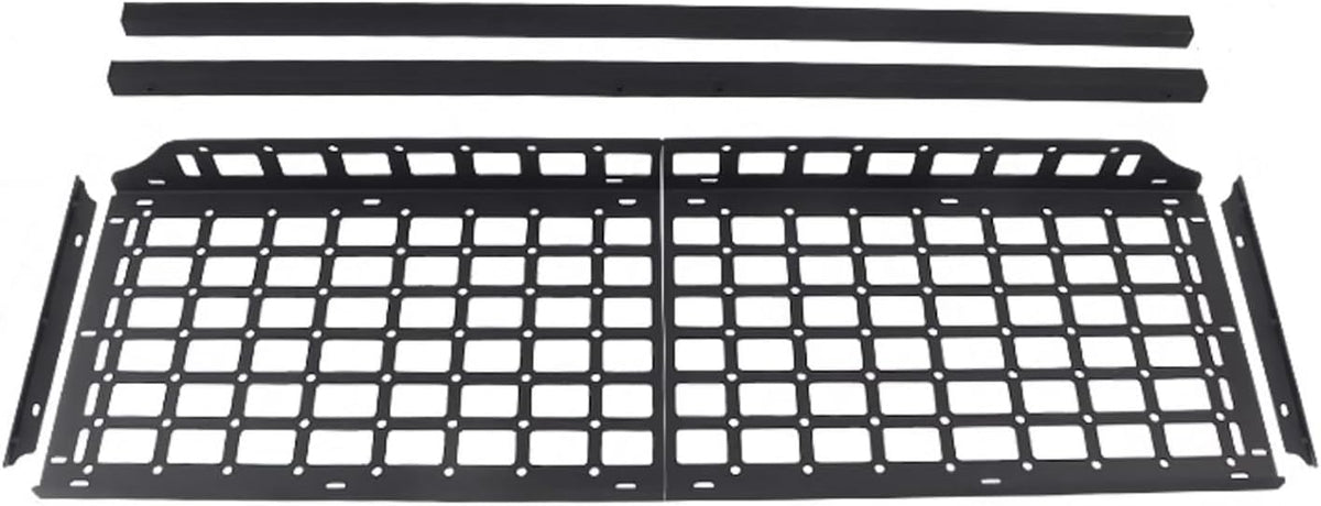 HIGH FLYING for Subaru Forester 2019-2024 Car Accessories Modular Storage Molle Panels System Trunk Shelf Luggage Storage Carrier Trunk Organizer Aluminum Alloy (Side Panels+Shelf)